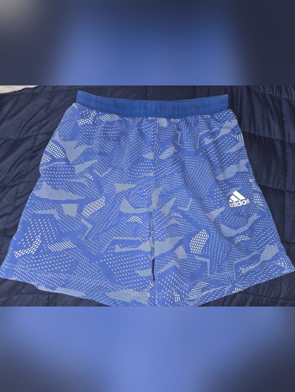 Adidas Blue Patterned Shorts